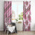 Hawaii Quilt Window Curtain Kakau Polynesian Pattern Mauve Pink Version LT01 - Polynesian Pride