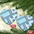 Hawaii Quilt Ceramic Ornament Kakau Polynesian Pattern Sky Blue Version LT01 Heart Blue - Polynesian Pride