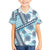 Hawaii Quilt Family Matching Off Shoulder Long Sleeve Dress and Hawaiian Shirt Kakau Polynesian Pattern Sky Blue Version LT01 Son's Shirt Blue - Polynesian Pride