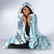 Hawaii Quilt Hooded Blanket Kakau Polynesian Pattern Sky Blue Version LT01 - Polynesian Pride