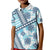 Hawaii Quilt Kid Polo Shirt Kakau Polynesian Pattern Sky Blue Version LT01 Kid Blue - Polynesian Pride