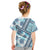 Hawaii Quilt Kid T Shirt Kakau Polynesian Pattern Sky Blue Version LT01 - Polynesian Pride