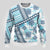 Hawaii Quilt Ugly Christmas Sweater Kakau Polynesian Pattern Sky Blue Version LT01 - Polynesian Pride
