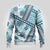 Hawaii Quilt Ugly Christmas Sweater Kakau Polynesian Pattern Sky Blue Version LT01 - Polynesian Pride