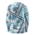 Hawaii Quilt Long Sleeve Shirt Kakau Polynesian Pattern Sky Blue Version LT01 - Polynesian Pride