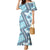 Hawaii Quilt Mermaid Dress Kakau Polynesian Pattern Sky Blue Version LT01 Women Blue - Polynesian Pride