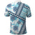 Hawaii Quilt Polo Shirt Kakau Polynesian Pattern Sky Blue Version LT01 - Polynesian Pride