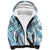 Hawaii Quilt Sherpa Hoodie Kakau Polynesian Pattern Sky Blue Version LT01 Unisex Blue - Polynesian Pride