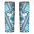 Hawaii Quilt Skinny Tumbler Kakau Polynesian Pattern Sky Blue Version