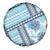 Hawaii Quilt Spare Tire Cover Kakau Polynesian Pattern Sky Blue Version LT01 - Polynesian Pride