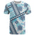 Hawaii Quilt T Shirt Kakau Polynesian Pattern Sky Blue Version LT01 Blue - Polynesian Pride