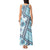 Hawaii Quilt Tank Maxi Dress Kakau Polynesian Pattern Sky Blue Version LT01 - Polynesian Pride