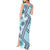 Hawaii Quilt Tank Maxi Dress Kakau Polynesian Pattern Sky Blue Version LT01 - Polynesian Pride