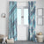 Hawaii Quilt Window Curtain Kakau Polynesian Pattern Sky Blue Version LT01 - Polynesian Pride