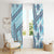 Hawaii Quilt Window Curtain Kakau Polynesian Pattern Sky Blue Version LT01 - Polynesian Pride