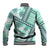 Hawaii Quilt Baseball Jacket Kakau Polynesian Pattern Teal Version LT01 - Polynesian Pride