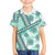 Hawaii Quilt Family Matching Long Sleeve Bodycon Dress and Hawaiian Shirt Kakau Polynesian Pattern Teal Version LT01 Son's Shirt Teal - Polynesian Pride