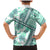 Hawaii Quilt Family Matching Mermaid Dress and Hawaiian Shirt Kakau Polynesian Pattern Teal Version LT01 - Polynesian Pride