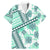 Hawaii Quilt Family Matching Mermaid Dress and Hawaiian Shirt Kakau Polynesian Pattern Teal Version LT01 Dad's Shirt - Short Sleeve Teal - Polynesian Pride