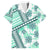 Hawaii Quilt Family Matching Off Shoulder Long Sleeve Dress and Hawaiian Shirt Kakau Polynesian Pattern Teal Version LT01 Dad's Shirt - Short Sleeve Teal - Polynesian Pride