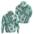 Hawaii Quilt Hoodie Kakau Polynesian Pattern Teal Version LT01 - Polynesian Pride