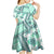 Hawaii Quilt Kid Short Sleeve Dress Kakau Polynesian Pattern Teal Version LT01 - Polynesian Pride