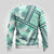 Hawaii Quilt Ugly Christmas Sweater Kakau Polynesian Pattern Teal Version LT01 - Polynesian Pride
