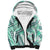 Hawaii Quilt Sherpa Hoodie Kakau Polynesian Pattern Teal Version LT01 Unisex Teal - Polynesian Pride