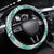 Hawaii Quilt Steering Wheel Cover Kakau Polynesian Pattern Teal Version