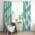 Hawaii Quilt Window Curtain Kakau Polynesian Pattern Teal Version LT01 - Polynesian Pride