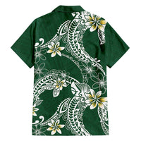 Polynesian Hawaiian Plumeria Tribal Pattern Hawaiian Shirt Green Version LT01 - Polynesian Pride