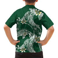 Polynesian Hawaiian Plumeria Tribal Pattern Hawaiian Shirt Green Version LT01 - Polynesian Pride