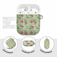 Anthurium Pikake Ti Leaf Palaka AirPods Case Green Version LT01 - Polynesian Pride