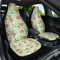 Anthurium Pikake Ti Leaf Palaka Car Seat Cover Green Version LT01 One Size Green - Polynesian Pride