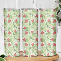 Anthurium Pikake Ti Leaf Palaka Skinny Tumbler Green Version LT01 - Polynesian Pride