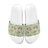 Anthurium Pikake Ti Leaf Palaka Slide Sandals Green Version