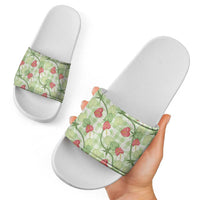 Anthurium Pikake Ti Leaf Palaka Slide Sandals Green Version