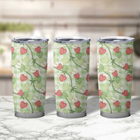 Anthurium Pikake Ti Leaf Palaka Tumbler Cup Green Version LT01 - Polynesian Pride