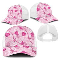 Anthurium Pikake Ti Leaf Palaka Baseball Net Cap Pink Version LT01 - Polynesian Pride