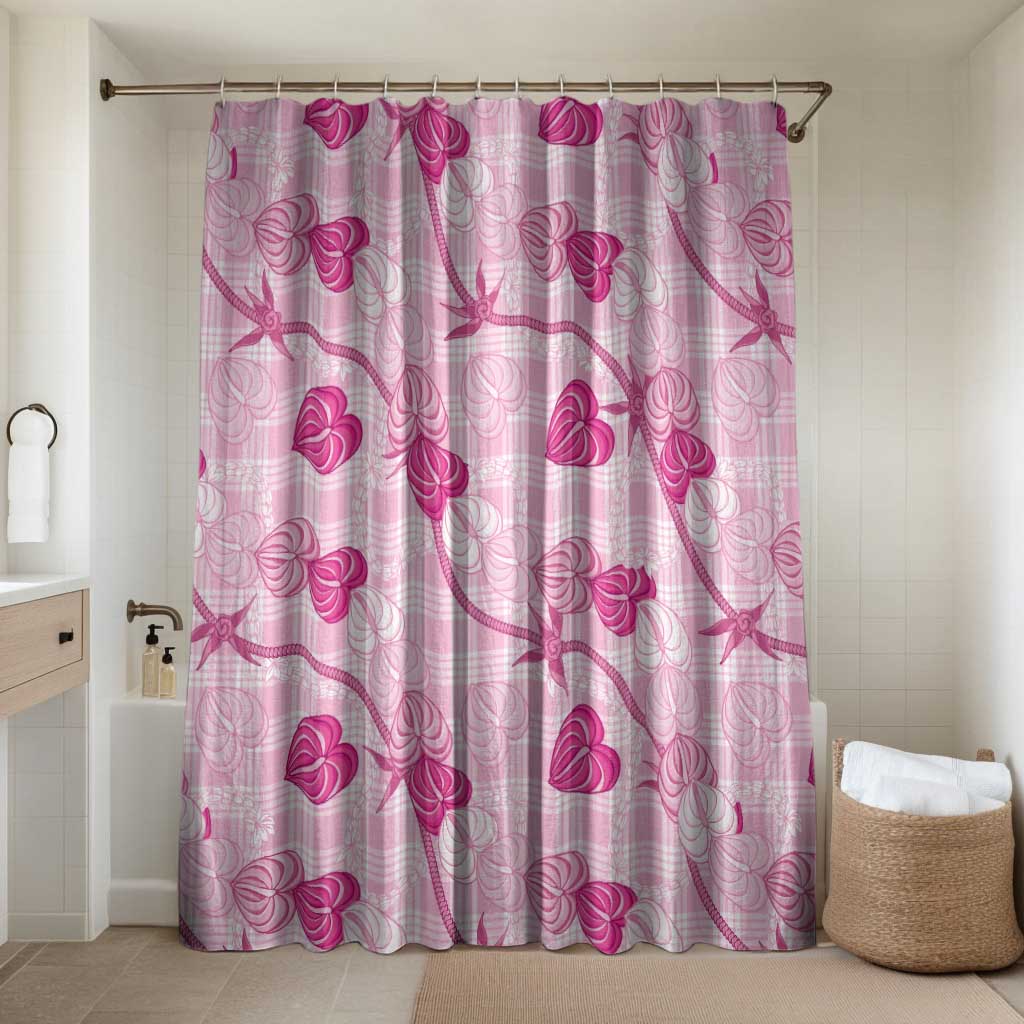 Anthurium Pikake Ti Leaf Palaka Bathroom Set Pink Version