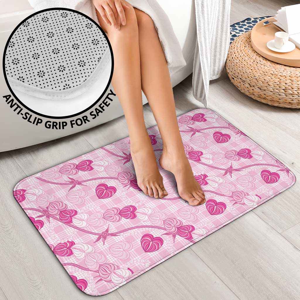 Anthurium Pikake Ti Leaf Palaka Bathroom Set Pink Version