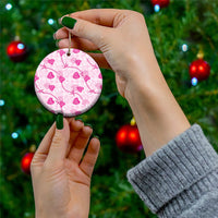 Anthurium Pikake Ti Leaf Palaka Ceramic Ornament Pink Version LT01 - Polynesian Pride