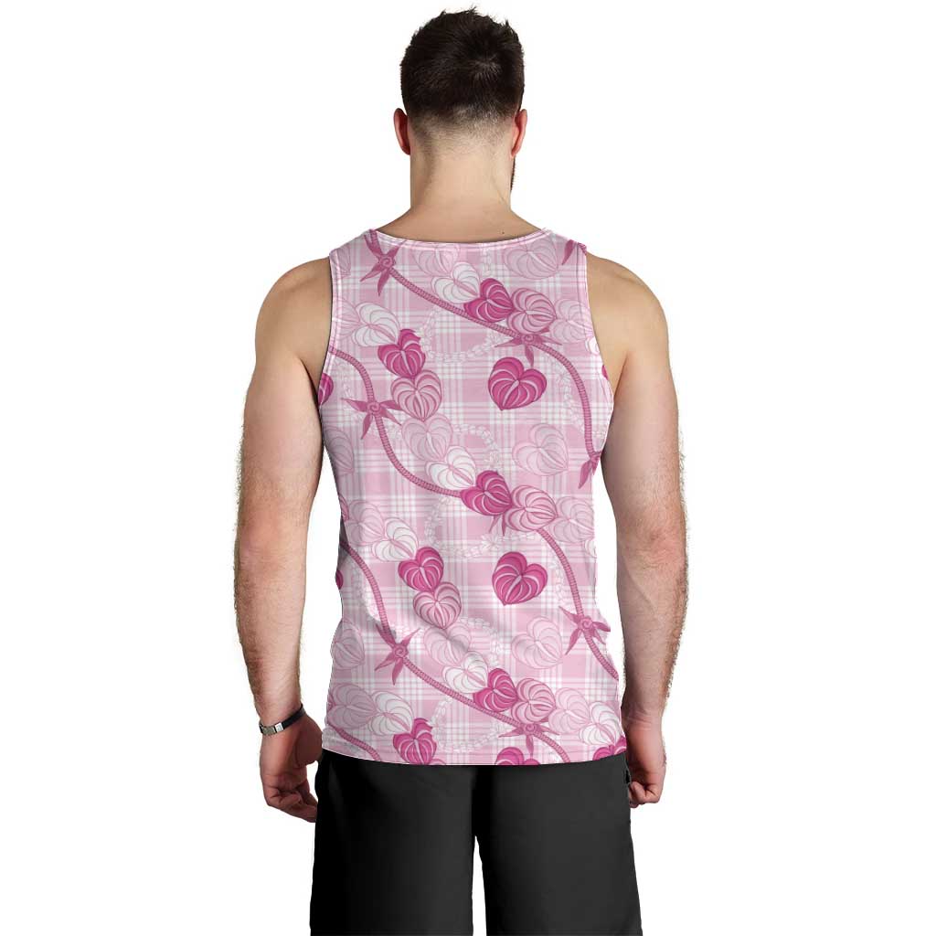 Anthurium Pikake Ti Leaf Palaka Men Tank Top Pink Version