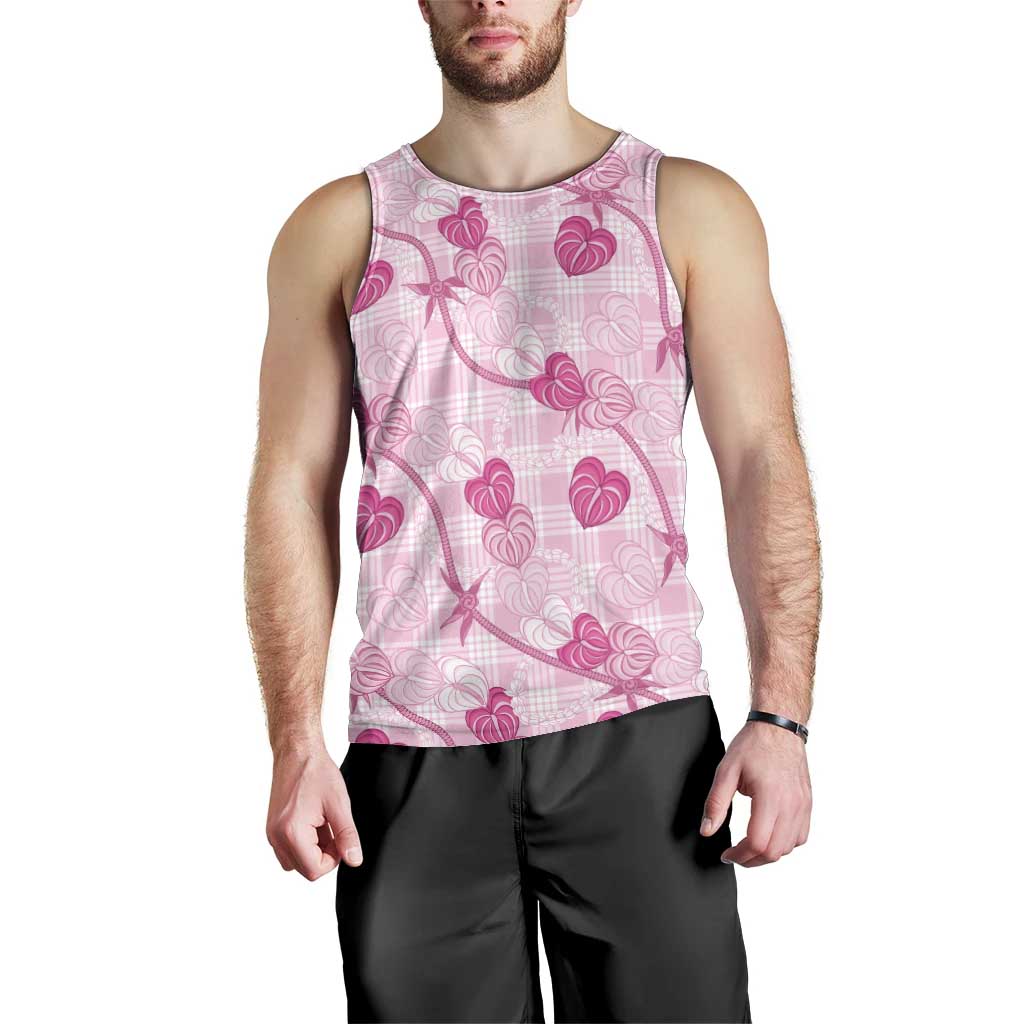 Anthurium Pikake Ti Leaf Palaka Men Tank Top Pink Version