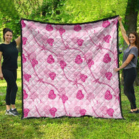 Anthurium Pikake Ti Leaf Palaka Quilt Pink Version LT01 - Polynesian Pride