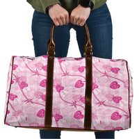 Anthurium Pikake Ti Leaf Palaka Travel Bag Pink Version LT01 Pink - Polynesian Pride