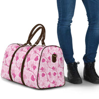 Anthurium Pikake Ti Leaf Palaka Travel Bag Pink Version LT01 - Polynesian Pride