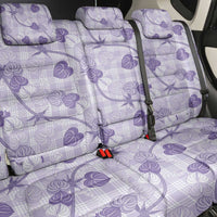 Anthurium Pikake Ti Leaf Palaka Back Car Seat Cover Purple Version