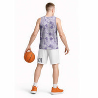 Anthurium Pikake Ti Leaf Palaka Basketball Jersey Purple Version LT01 - Polynesian Pride