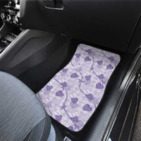 Anthurium Pikake Ti Leaf Palaka Car Mats Purple Version LT01 - Polynesian Pride